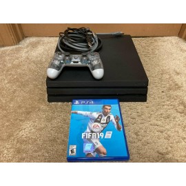 Sony PlayStation 4 PS4 Pro 4K 1TB System Console w/ Clear Controller FIFA