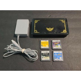 Nintendo 3DS Legend Of Zelda 25th Anniversary Edition System w/ Charger & 4 Game