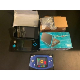 Nintendo New 2DS XL Handheld Console System - Black & Turquoise Boxed Like New