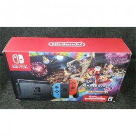 Nintendo Switch Game Console Neon Blue & Red Joy-Con + Mario Kart 8 Deluxe