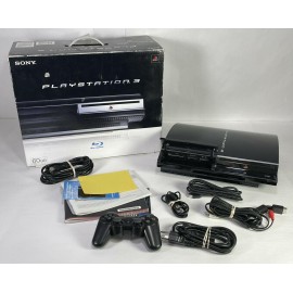 Piano Black Sony Playstation 3 PS3 CECHA01 60GB Backwards Compatible w Box