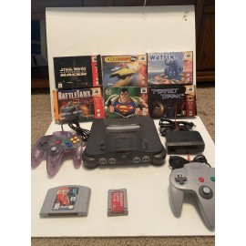 Nintendo 64 console bundle w/ 2 Controllers and 6 Games, Memory Card Plus