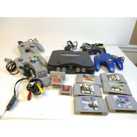 Nintendo 64 N64 Console Lot 6 Games System Bundle ** TESTED AND WORKS **