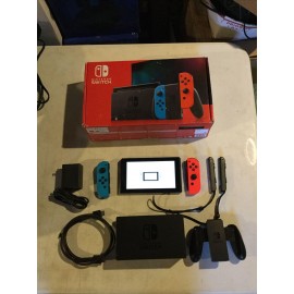 Nintendo Switch 32GB Neon Red/Neon Blue Console Complete W/ Original Box
