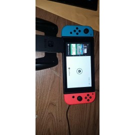 nintendo switch console and game