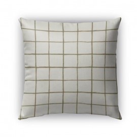 Watercolor Check Geometric Indoor/Outdoor Throw Pillow