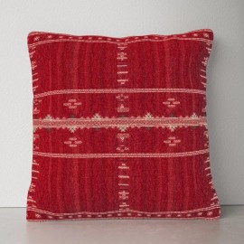 Fullerton Embroidered Wool Blend Pillow Cover