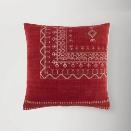 Itten Embroidered Wool Throw Pillow