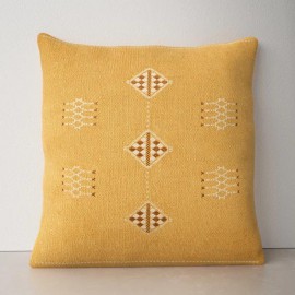 Váci Embroidered Wool Throw Pillow