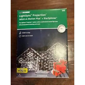 Christmas Lightshow Projection LightSync with Sound Clear New in Box!