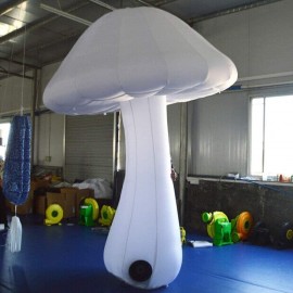 6-16FT Giant Inflatable Mushroom Decors W/ LED Lights For Theme Park Party Event