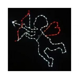Valentine's Day Cupid Heart Arrow LED Lighted Outdoor Wireframe Decoration 40