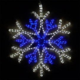 Outdoor LED Snowflake Christmas Lights with 36 Point Star Center