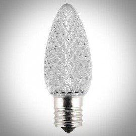Warm White C9 Faceted LED Light Bulbs — 100 COUNT— VOLUME PRICING AVAILABLE