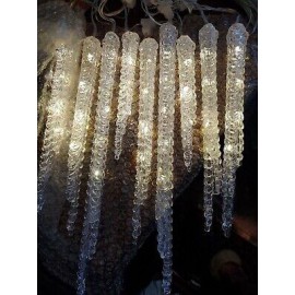Pottery Barn Icicle String Lights, NIB,Clear, 10 Ft. Indoor/Outdoor