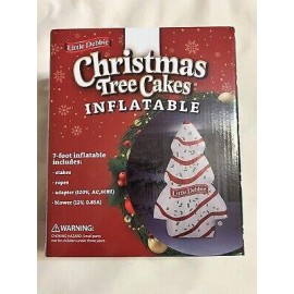 New Little Debbie Christmas Tree Cake  Inflatable Blow Up In Hand Fast Free Ship