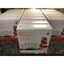 GE String-A-Long 25 C-9 Cool Bright Clear Lights 16ft. Long  NEW! 20 BOXES