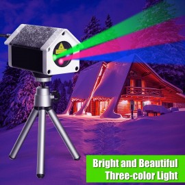 Brighter Laser Christmas Projector Lights Outdoor, RGB 3 Colors Laser Dynamic...