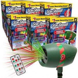 Star Shower Ultra 9 Outdoor Holiday Laser Light Show with Remote,