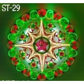 Christmas Capiz Parol LED Lantern Filipino 2023 ST29 size 24” US Seller 