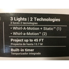 Gemmy LightSync Projection LED w Christmas Carol Musical Lightshow Light & Sound