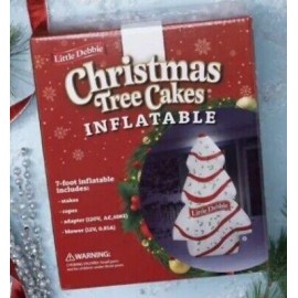 Little Debbie Christmas Tree Cakes Airblown Inflatable Blow Up Holiday Decor NEW