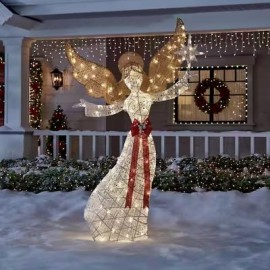 Christmas Incandescent Lighted Angel 60 inc Outdoor Yard Decor