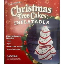 New Little Debbie Christmas Tree Cake Airblown Inflatable Blow Up
