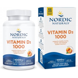 Nordic Naturals Vitamin D3 1000, Orange - 120 Mini Soft Gels - 1000 IU Vitamin D3