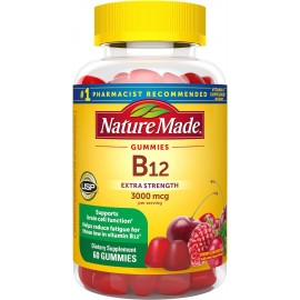 Nature Made Extra Strength Vitamin B12 Gummies, 3000 Mcg Per Serving, B12 Vitamin Supplement