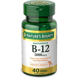Nature's Bounty Vitamin B12, Quick Dissolve Vitamin Supplement