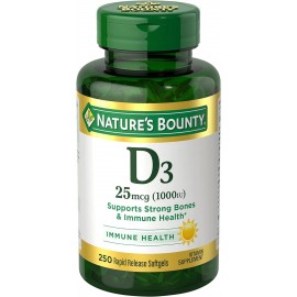 Nature's Bounty Vitamin D3 1000 IU, Immune Support, Helps Maintain Healthy Bones