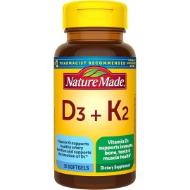 Nature Made Vitamin D3 K2, 5000 IU (125 mcg) Vitamin D