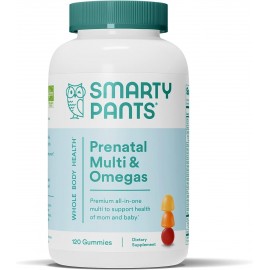 SmartyPants Prenatal Vitamins For Women, Multivitamin Gummies, 120 Count (30 Day Supply)