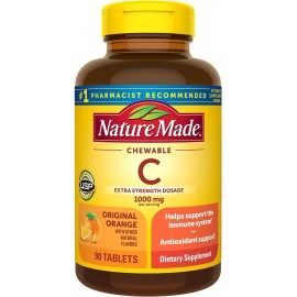 Nature Made Extra Strength Dosage Chewable Vitamin C 1000 Mg Per Serving, Dietary Supplement
