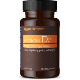 Elements Vitamin D3, 2000 IU, 180 Softgels, 6 month supply