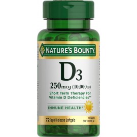 Nature's Bounty Vitamin D For Immune Support And Promotes Healthy Bones