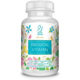 Actif Organic Prenatal Vitamin With 25+ Organic Vitamins, 100% Natural
