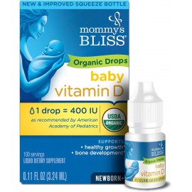 Mommy's Bliss Organic Baby Vitamin D Drops | Promotes Healthy Growth and Bone Development