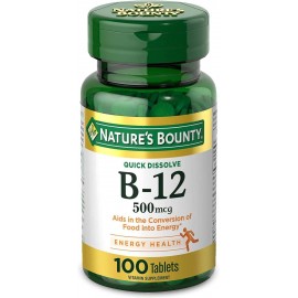 Nature's Bounty Vitamin B12, Supports Energy Metabolism And Nervous System Health