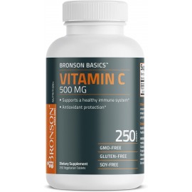 Bronson Vitamin C 500 MG Supports a Healthy Immune System & Antioxidant Protection, Non-GMO