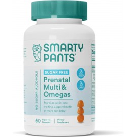 SmartyPants Prenatal Vitamins For Women, Sugar Free Multivitamin Gummies, 60 Count (20 Day Supply)