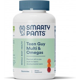 SmartyPants Teen Guy Multivitamin Gummies, 120 Count (30 Day Supply)